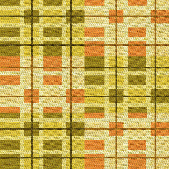 Round Patterned Bold Yellow Rug, pat1155yw