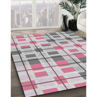 Patterned Gray Novelty Rug, pat1155