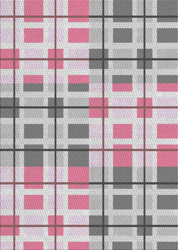 Patterned Gray Novelty Rug, pat1155