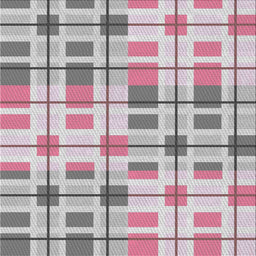 Square Patterned Gray Novelty Rug, pat1155