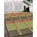 Machine Washable Transitional Saddle Brown Rug in a Family Room, wshpat1156brn