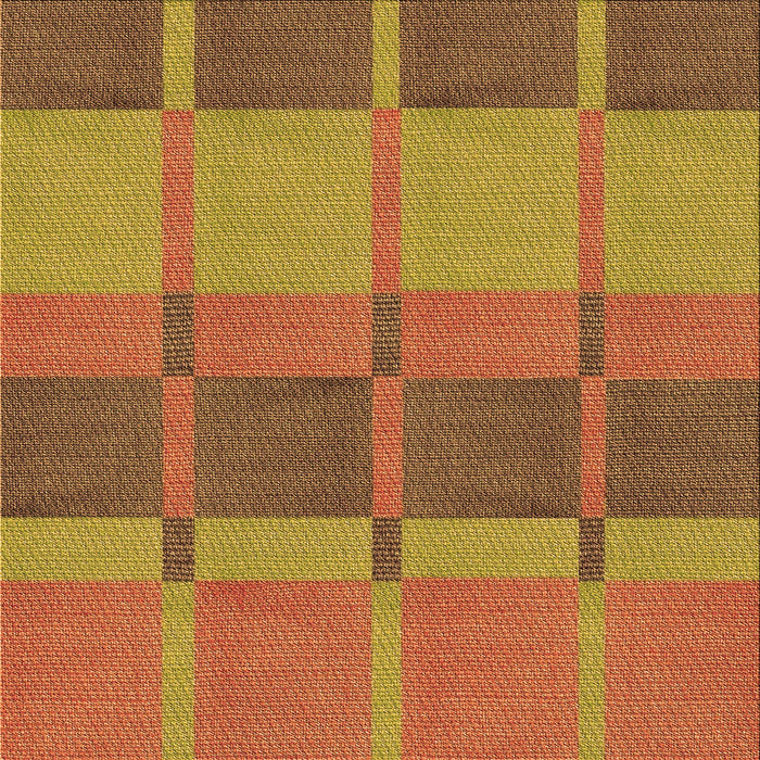 Round Patterned Mahogany Brown Rug, pat1156org