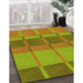 Patterned Pistachio Green Rug in Family Room, pat1156yw