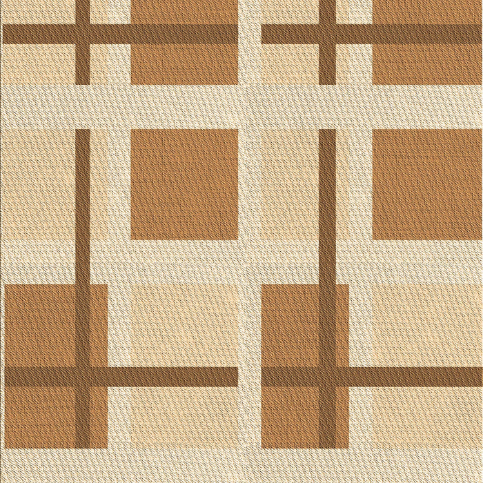 Machine Washable Transitional Brown Gold Rug, wshpat1157brn