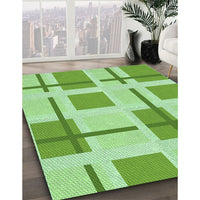 Patterned Jade Green Rug, pat1157grn