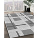 Machine Washable Transitional Gray Rug in a Family Room, wshpat1157gry