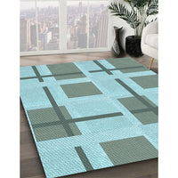 Patterned Blue Rug, pat1157lblu