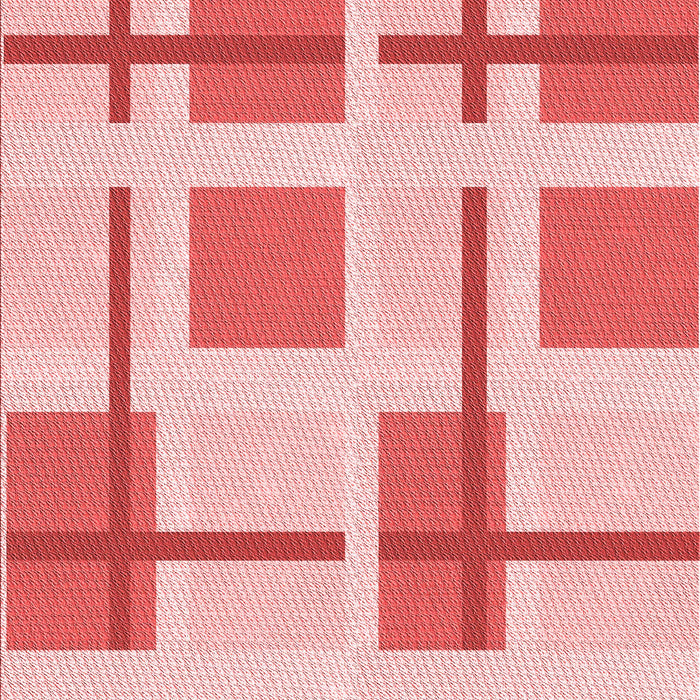 Patterned Deep Rose Pink Rug, pat1157rd