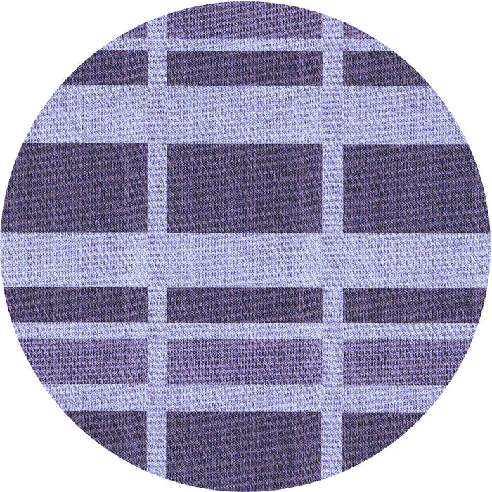 Square Patterned Purple Mimosa Purple Rug, pat1158blu