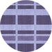 Square Patterned Purple Mimosa Purple Rug, pat1158blu