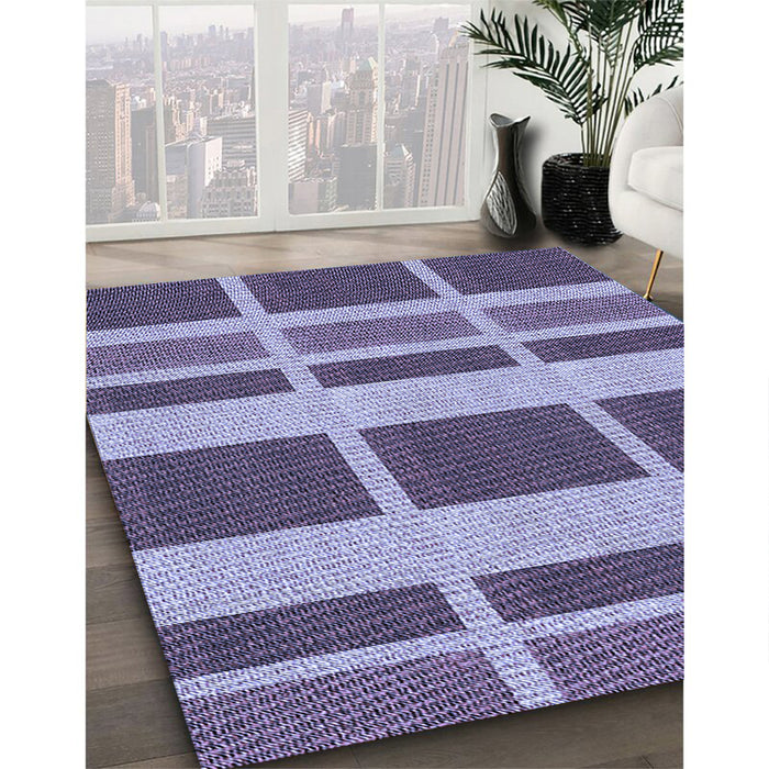 Machine Washable Transitional Purple Mimosa Purple Rug in a Family Room, wshpat1158blu