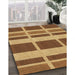 Patterned Saddle Brown Rug in Family Room, pat1158brn