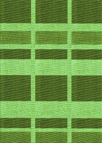 Machine Washable Transitional Green Rug, wshpat1158grn