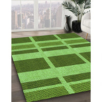 Patterned Green Rug, pat1158grn