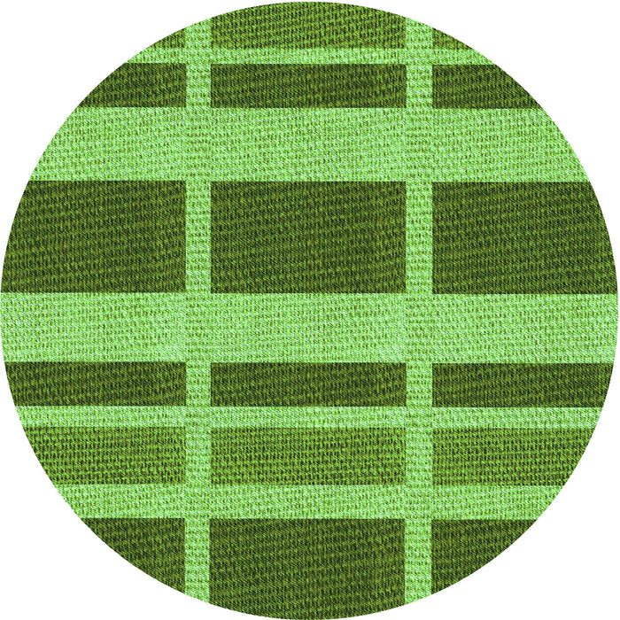 Square Patterned Green Rug, pat1158grn