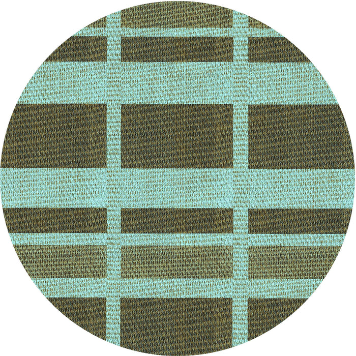 Square Machine Washable Transitional Antique Bronze Green Rug in a Living Room, wshpat1158lblu