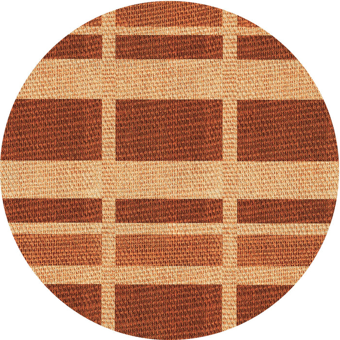 Square Machine Washable Transitional Orange Rug in a Living Room, wshpat1158org