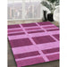 Machine Washable Transitional Violet Purple Rug in a Family Room, wshpat1158pur