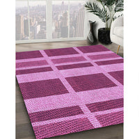 Patterned Violet Purple Rug, pat1158pur