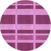 Square Patterned Violet Purple Rug, pat1158pur