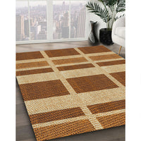 Patterned Red Novelty Rug, pat1158