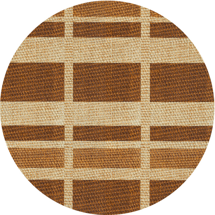 Sideview of Patterned Red Novelty Rug, pat1158