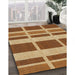 Patterned Red Novelty Rug in Family Room, pat1158