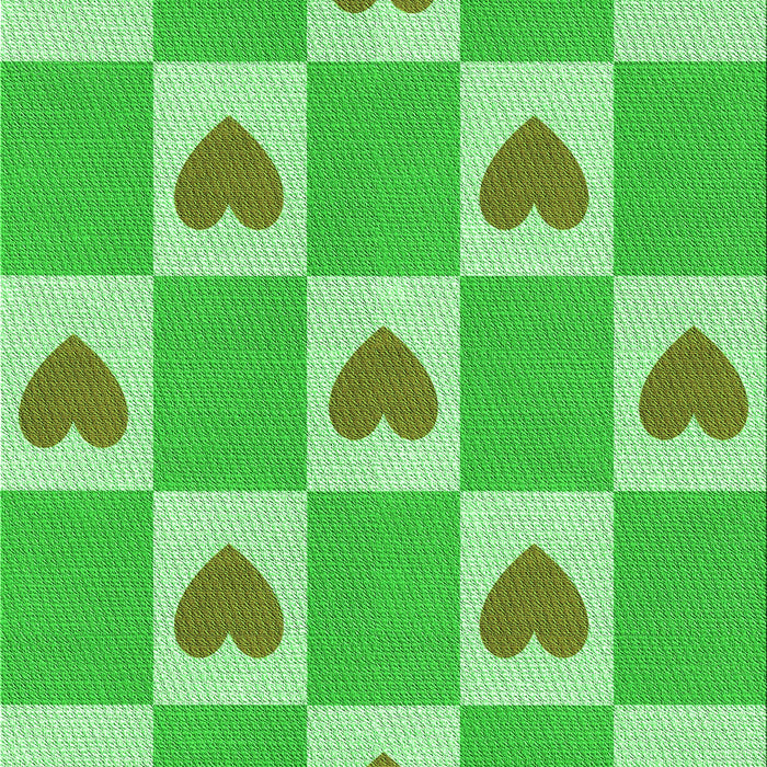 Patterned Neon Green Rug, pat1159grn