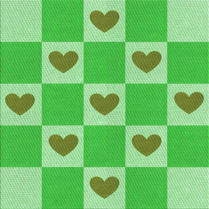 Round Patterned Neon Green Rug, pat1159grn