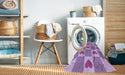 Machine Washable Transitional Mauve Purple Rug in a Washing Machine, wshpat1159pur