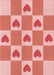 Patterned Pastel Pink Rug, pat1159rd