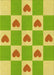 Patterned Green Rug, pat1159yw