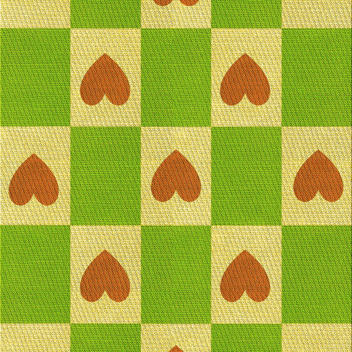 Patterned Green Rug, pat1159yw