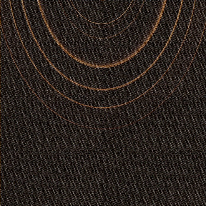 Round Machine Washable Transitional Black Rug, wshpat116brn