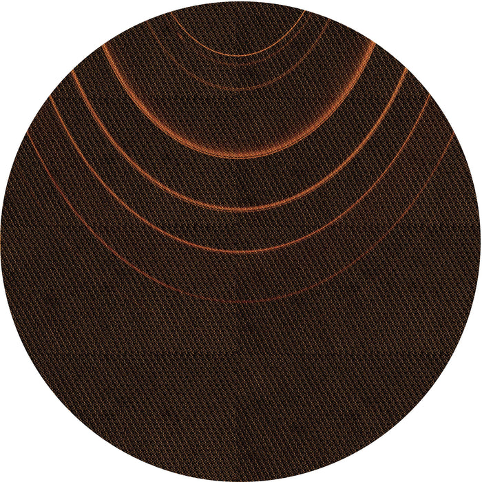 Square Patterned Red Brown Rug, pat116org