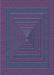 Machine Washable Transitional Purple Rug, wshpat1160blu