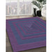 Patterned Purple Rug in Family Room, pat1160blu