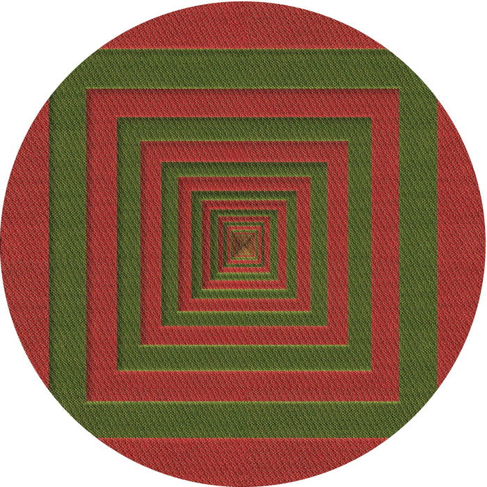 Square Patterned Oak Brown Rug, pat1160brn