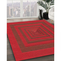 Patterned Red Rug, pat1160rd