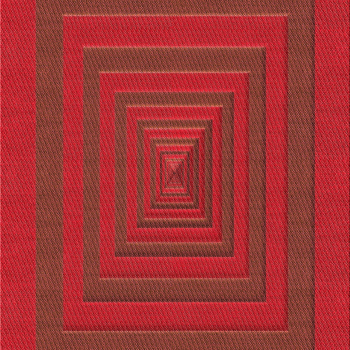 Machine Washable Transitional Red Rug, wshpat1160rd