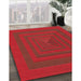 Patterned Red Rug in Family Room, pat1160rd