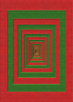 Machine Washable Transitional Red Rug, wshpat1160