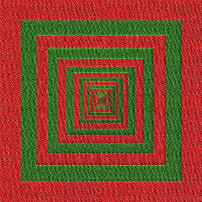 Square Patterned Red Novelty Rug, pat1160