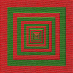 Sideview of Machine Washable Transitional Red Rug, wshpat1160