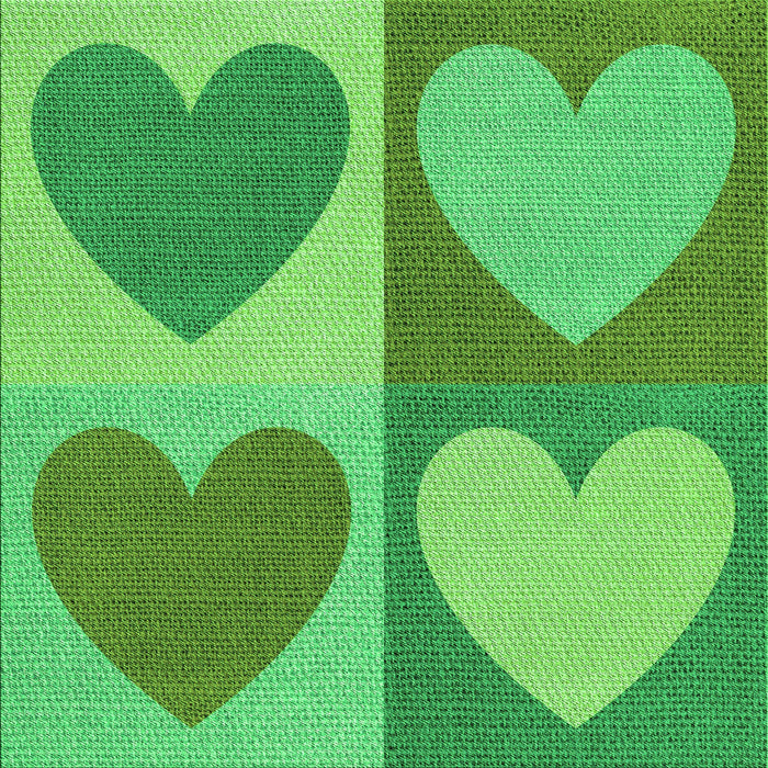 Round Patterned Neon Green Rug, pat1161grn