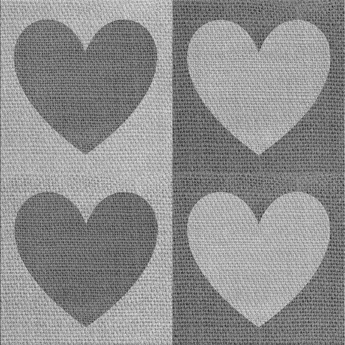 Round Patterned Cloud Gray Rug, pat1161gry