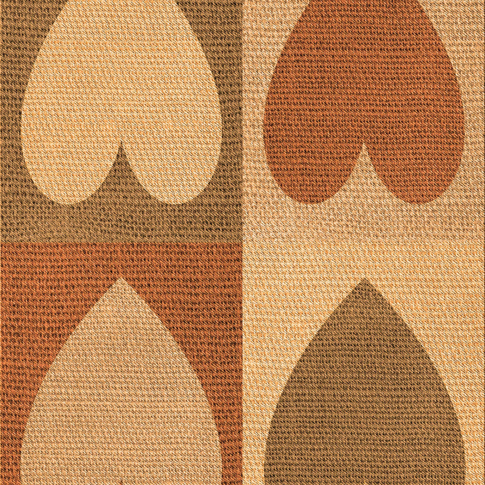 Patterned Orange Rug, pat1161org