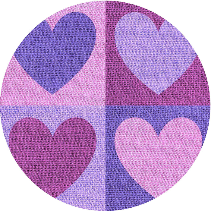 Square Patterned Bright Lilac Purple Rug, pat1161pur