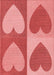 Patterned Ruby Red Rug, pat1161rd