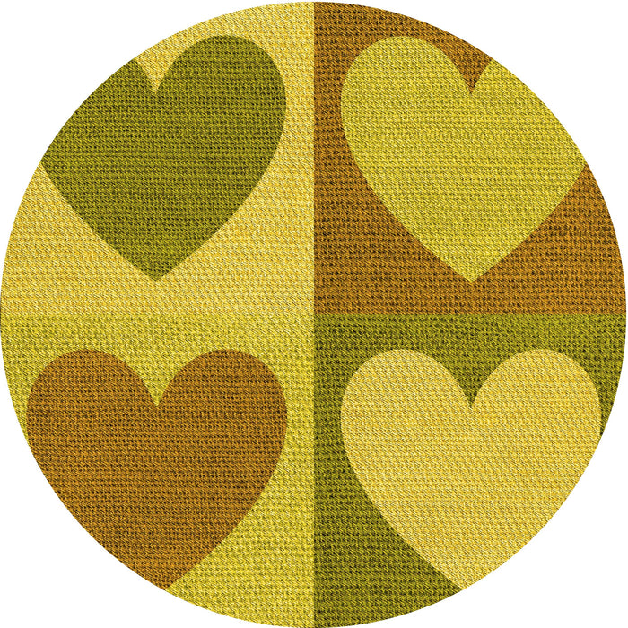 Square Machine Washable Transitional Dark Bisque Brown Rug in a Living Room, wshpat1161yw